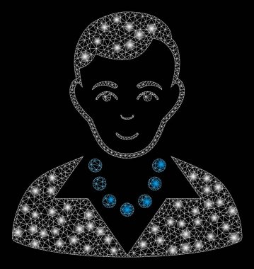 Flare kafes tel çerçeve trendy adam flare Spotlar ile