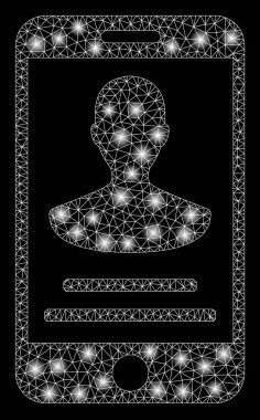 Flare kafes karkas mobil kişi detayları ile parlama Spotlar