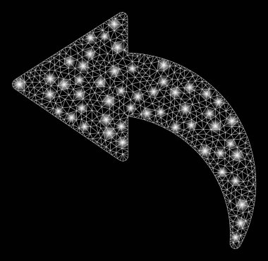 Parlama lekeleri ile flare Mesh karkas geri al