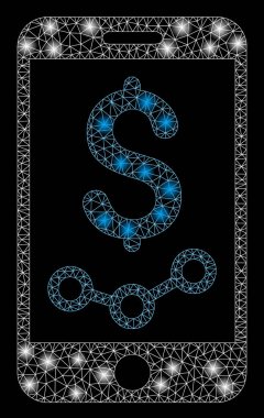 Işık spotları ile flare Mesh 2D mobil satış raporu