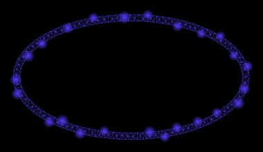 Flare Spotlar ile flare Mesh 2D oval çerçeve