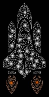 Flare kafes karkas uzay mekiği fırlatma flare Spotlar ile