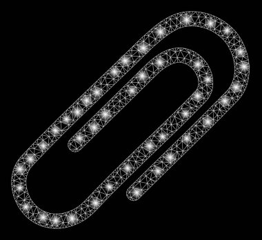 Flare Spotlar ile flare Mesh karkas kağıt klip