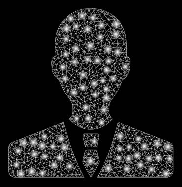 Parlama spotları ile parlayan Mesh karkas Yöneticisi