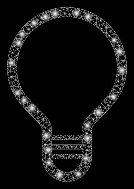 Flare Spotlar ile parlama Mesh 2D lamba ampul