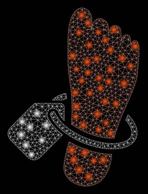 Flare Spotlar ile flare mesh ağ Mortuary Tag