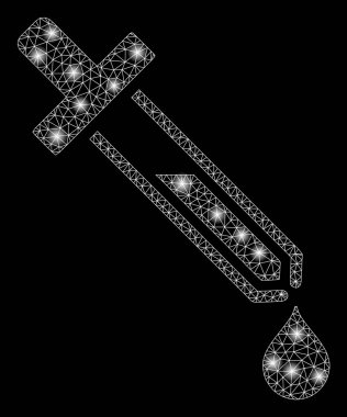 Flare Spotlu Fişek Kafes Tel Çerçeve Pipet