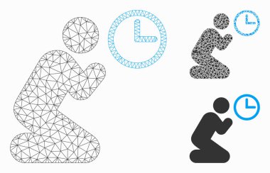 Dua Zamanı Vektör Kafes Ağ Modeli ve Üçgen Mozaik Simgesi