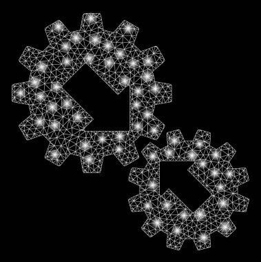 Flare Mesh 2d Entegrasyon Dişliler Flare Spotlar ile