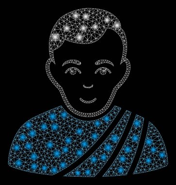 Işık Lekeleri ile Flare Örgü Tel Çerçeve Patrician Vatandaş