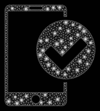 Flare Spotlar ile Parlak Örgü 2d Telefon Ok