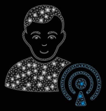 Işık Spotlar ile Flare Mesh Carcass Podcast Creator