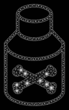 Flare Örgü Tel Çerçeve Zehirli Phial Flare Noktalar ile