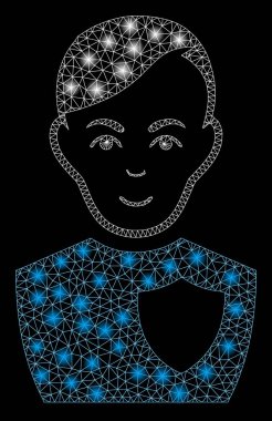 Flare Mesh 2d Polis Memuru Flare Spotlar ile