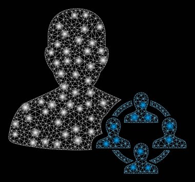 Flare Mesh Karkas Siyaset Flare Spotlar ile