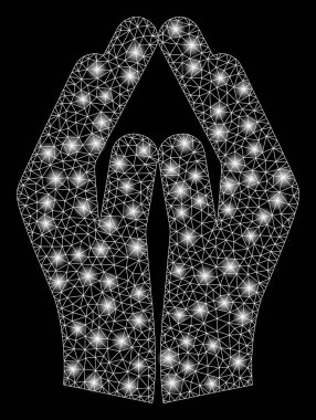 Flare Mesh 2d İşaretfişek Noktalar ile Dua Eller