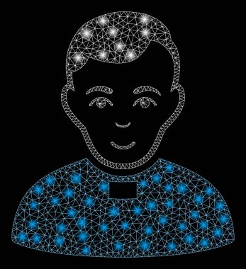 Flare Spotlar ile Flare Mesh Ağ Priest