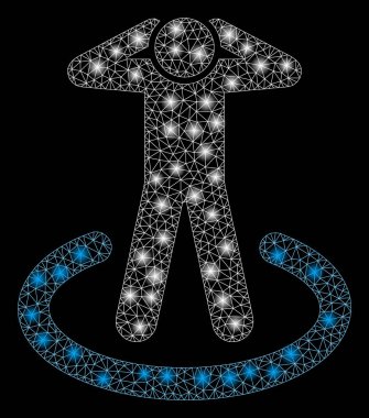 Flare Mesh 2d Mahkum Parlama Noktalar ile