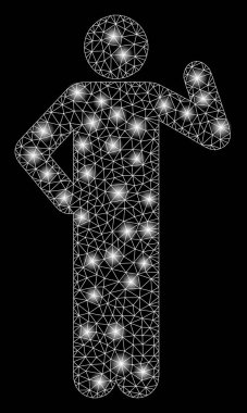 Flare Mesh Karkas Teklif Poz Parlama Noktalar ile