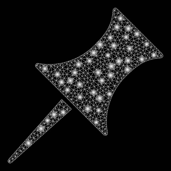 Flare Mesh 2D Pin with Flash Spots