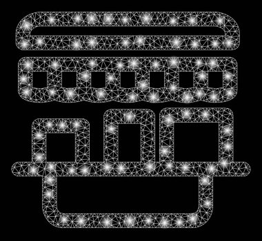 Işık Noktalar ile Parlayan Örgü Karkas Dükkanı