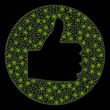 Flare lekeler ile parlama Mesh karkas Thumb Up