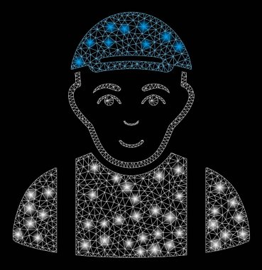 Flare Mesh 2d İşçi Parlama Noktalar ile