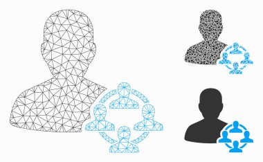 Siyaset Vektör Örgü Karkas Modeli ve Üçgen Mozaik Simgesi