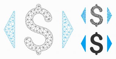 Düzenle Fiyat Vektör Örgü Karkas Modeli ve Üçgen Mozaik Simgesi