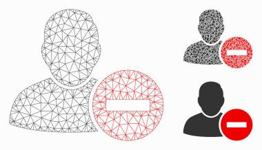 Kullanıcı Vektör Örgü 2d Model ve Üçgen Mozaik Simgesi kaldır