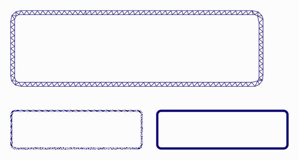 Круглая прямоугольная векторная сетка Каркас Модель и треугольная икона мозаики
