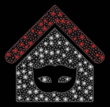 Flare Mesh 2d Özel Parti Evi Flare Spotlar ile