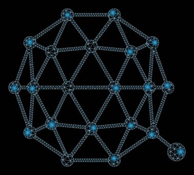 Flash Spotlu Parlak Örgü Tel Çerçeve Qtum Para Birimi