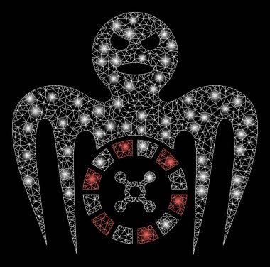 Flash Spotlu Parlak Örgü Karkas Rulet Spectre Monster