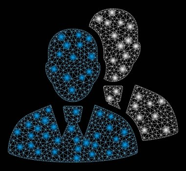 Parlama Spotlu Parlak Örgü Tel Çerçeve Yöneticileri