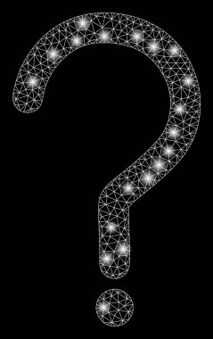 Flare Mesh Karkas Soru İşareti Flare Spotlar ile