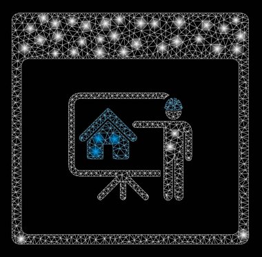 Flare Örgü Tel Çerçeve Realty Geliştirici Takvim Sayfası Flare Spotlar ile