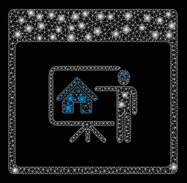 Flare Örgü Tel Çerçeve Realty Geliştirici Takvim Sayfası Flare Spotlar ile