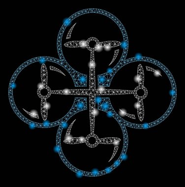 Flash Spotlu Parlayan Örgü Ağ Dörtlü Bağlantı Noktası