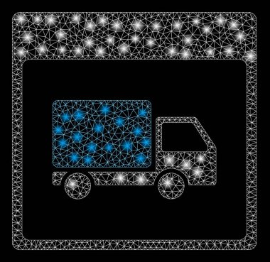 Flare Mesh Karkas Sevkiyat Kamyon Takvim Sayfası Flare Spotlar ile