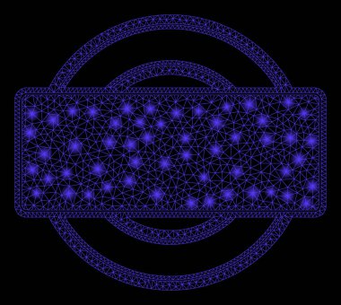 Işık Lekeli Parlak Örgü Karkas Yuvarlak ve Dikdörtgen Çerçeve