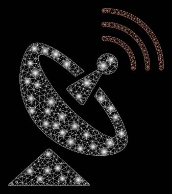 Flash Spotlu Parlak Örgü Karkas Uzay Anteni