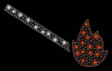 Flare Mesh Karkas Maç Alev Spotlar ile