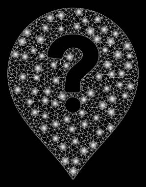 Flare Mesh 2d Soru İşaretleyici Parlama Noktalar ile