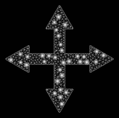 Flare Spotlu İşaretli Ağ Quadro Okları