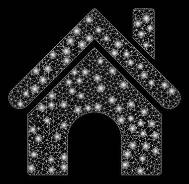 Flare Spotlu Fişek Kafes Tel Çerçeve Ev