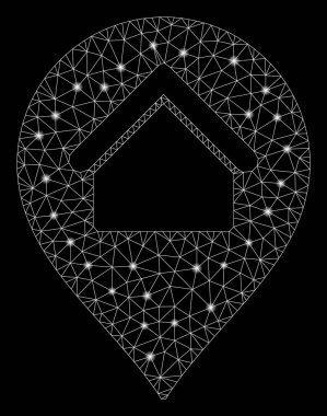 Flare Spotlu Flare Mesh Ağ Ev İşaretleyicisi