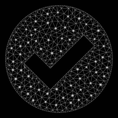 Flare Spotlar ile Flare Mesh Ağ Ok