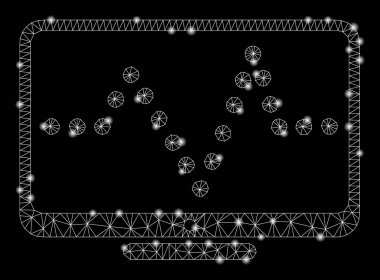 Işık Noktalar ile Flare Mesh Karkas Darbe Grafiği