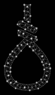 Işık Noktalar ile Parlak Örgü 2d Loop Düğüm